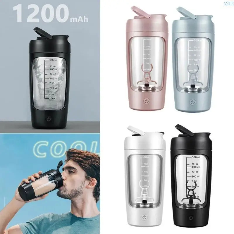 Botella agitador proteínas A2ue USB C recargable