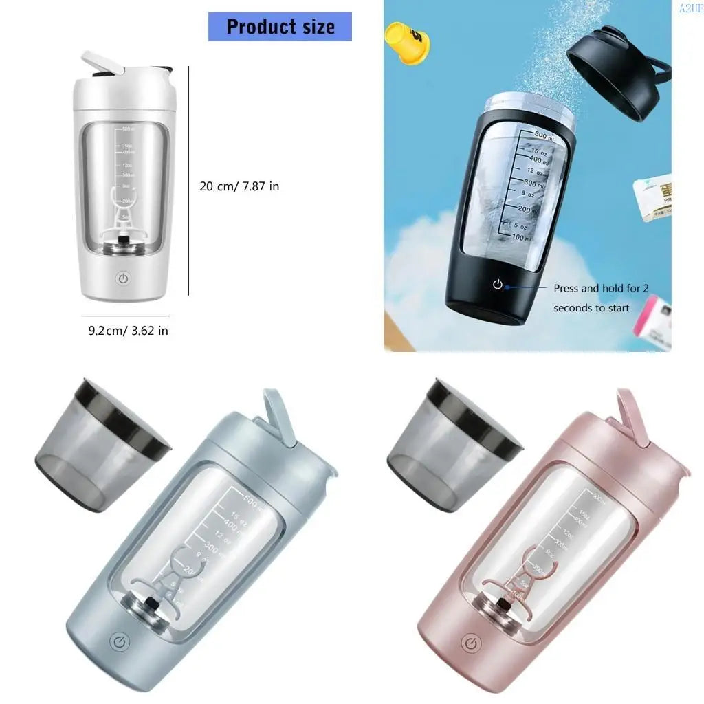 Botella agitador proteínas A2ue USB C recargable